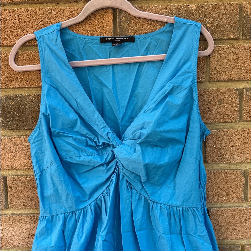 French Connection Vibrant Blue Maxi Dress Wome's Size Large - Picture 4 of 11